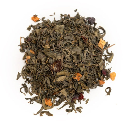 Áfonya és kínai sárkány zöld tea. 100g