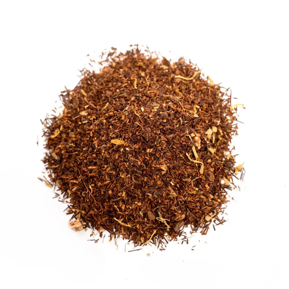 Rooibos alma és fahéj – Forró és gyümölcsös vörös tea, koffeinmentes. 100g